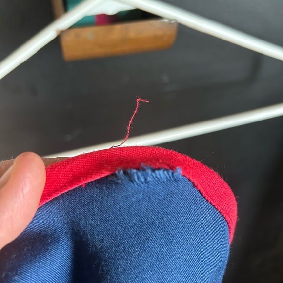 Vintage 70's Blue Strawberry Wrap Skirt Size S - Picture 5 of 5